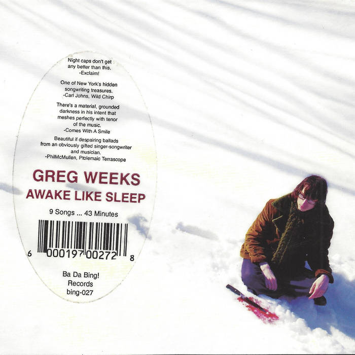 Greg Weeks - Awake Like Sleep CD cover
